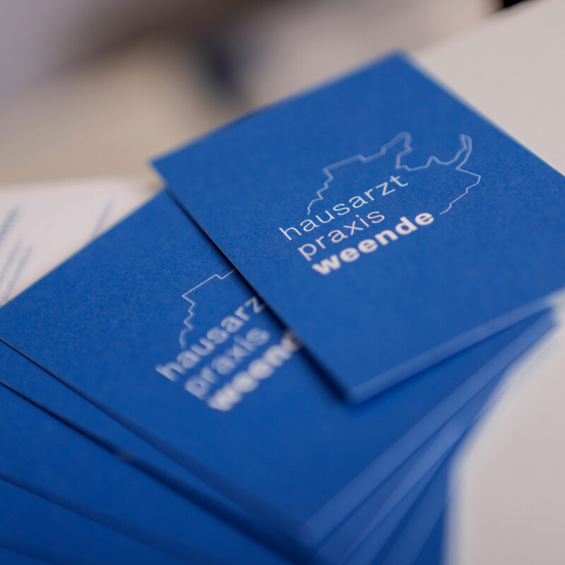 Visitenkarten der Praxe